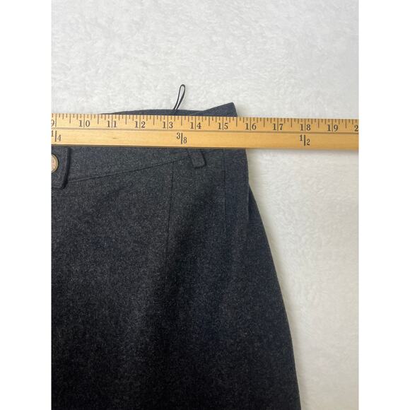 Lodenfrey Wool Boho Lagenlook Midi Length Skirt Charcoal Earthy Natural sz 10 - Picture 7 of 7